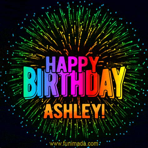 New Bursting with Colors Happy Birthday Ashley GIF and Video with Music ...