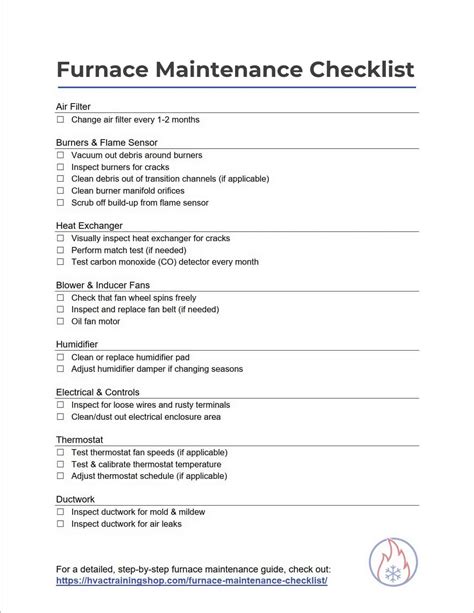 Gas Furnace Maintenance Checklist | Hot Sex Picture