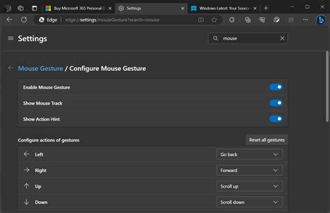 Microsoft Edge 114 のマウス ジェスチャ機能が Windows 11、Windows 10 で展開 ...