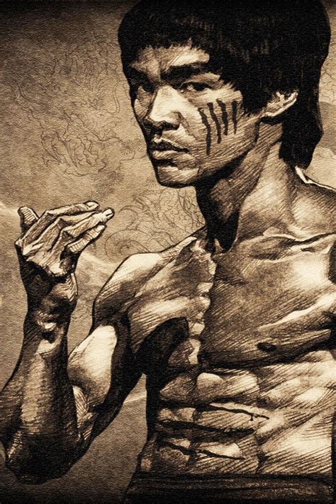 Bruce Lee Sketch - CANVAS OR PRINT WALL ART - Walmart.com - Walmart.com