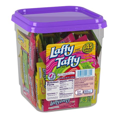 Laffy Taffy Assorted Flavours Mini Candy Bars | 145 Ct Tub