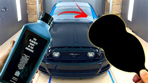 Spraying a Car in the New BLACKEST PAINT in the UNIVERSE | Black 4.0 ...