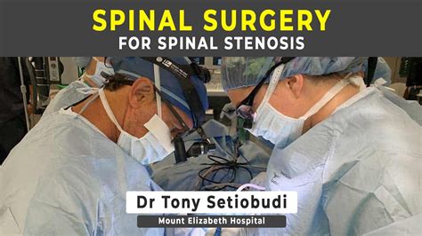 SURGERY FOR SPINAL STENOSIS - YouTube