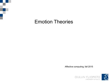 Emotion Theories