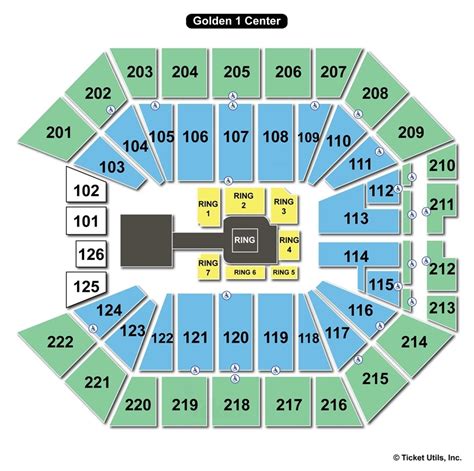 Golden 1 Center, Sacramento CA - Seating Chart View