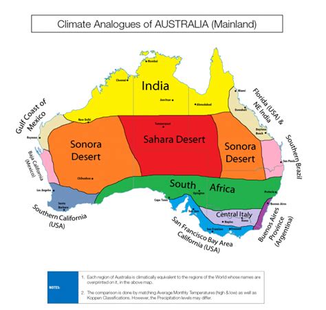 Reddit's Fascinating Map Shows Australia's 'Climate Twins'