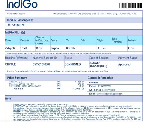 Indigo Flight Ticket Print By Pnr Web Checkin To Skip The Long Airport ...