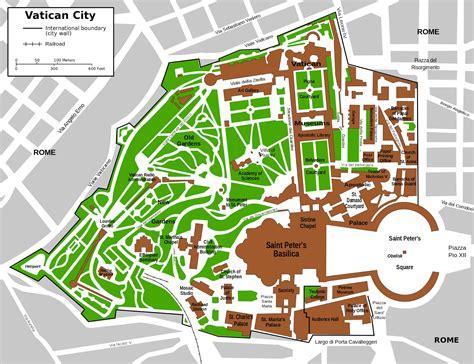 Large Detailed Tourist Map Of Vatican City Vatican Europe | Images and ...