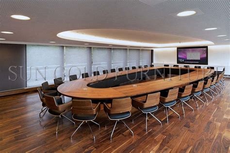 [Hot Item] Luxury Large Office Oval Meeting Table Design Banquet Table ...