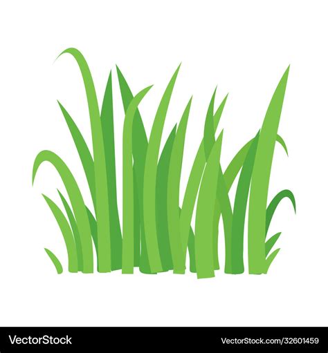 Grass cartoon texture field shape Royalty Free Vector Image