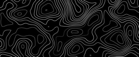 an abstract black and white background with lines in the shape of wavy ...