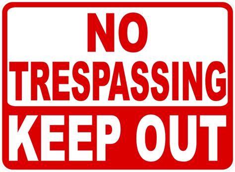 No Trespassing Keep Out Sign – Signs by SalaGraphics