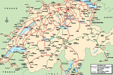 Switzerland - country map | Country profile | Railway Gazette International