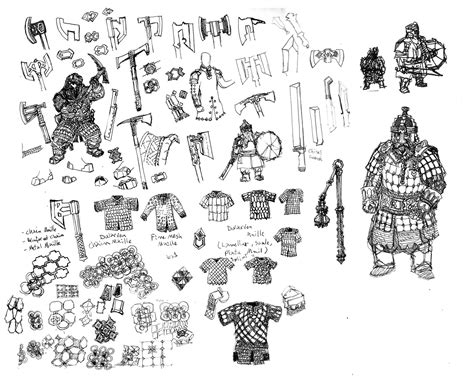 Dwarven Weapons and Armor by Artigas on DeviantArt