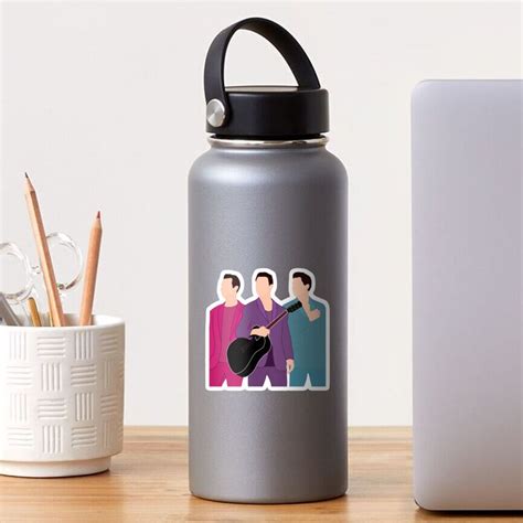 "Jonas Brothers happiness continues cartoon outline" Sticker for Sale ...