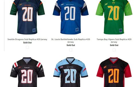 Newly Released XFL Replica Jerseys Sell Out Within Hours