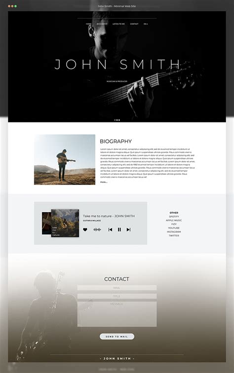 John Smith - Web Site Design on Behance