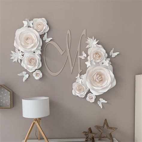 Crepe Wall Flowers - Etsy