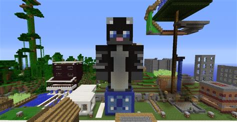 Black Cat Statue with Diamond Boots [CookieCat10] Minecraft Project