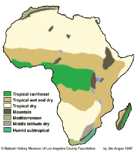 African Climate Zones Map