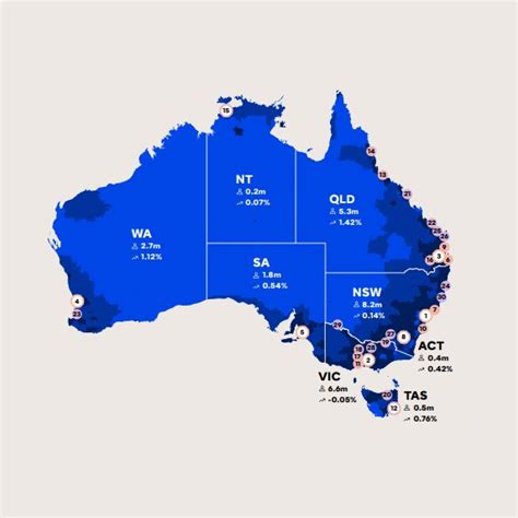 Australia's Population Map 2023 - McCrindle