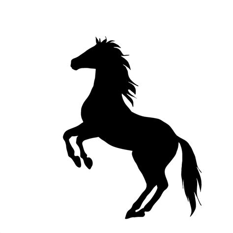 Horse Rearing Silhouette at GetDrawings | Free download