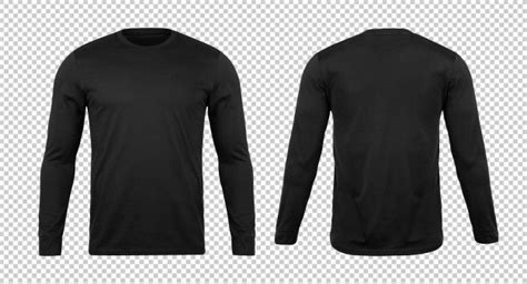 Premium PSD | Blank black long sleve tshirt mockup template | Moda de ...