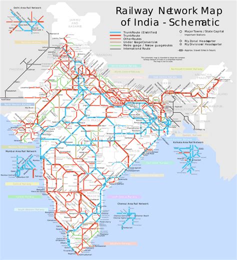 Railway Network Map of India, the third largest in the world! [2000 x ...