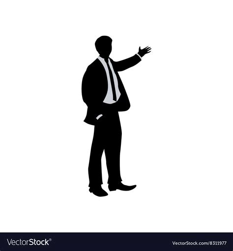 Business people silhouette Royalty Free Vector Image