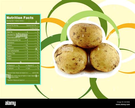 Potato nutrition facts Stock Photo - Alamy