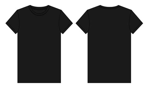 Black T Shirt Front And Back Vector Art, Icons, and Graphics for Free ...