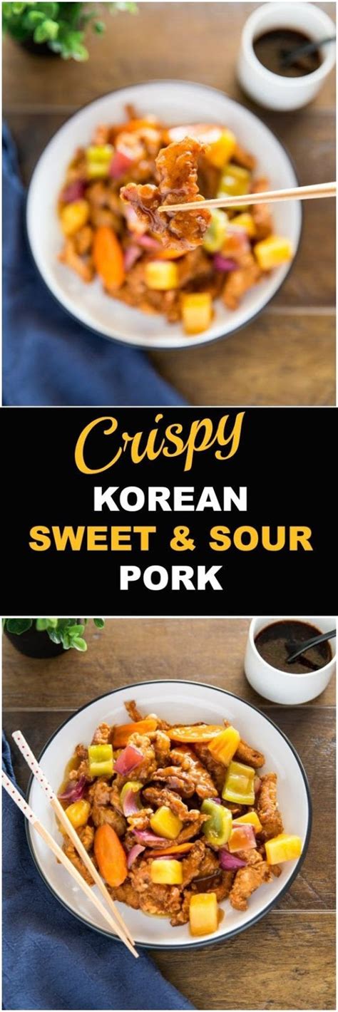 Tangsuyuk (Korean Sweet and Sour Pork) - Vegan Cake Delicious