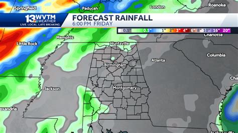 Alabama awaits a weekend cold front