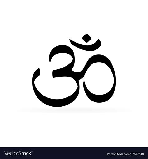 Om symbol design element oum icon Royalty Free Vector Image