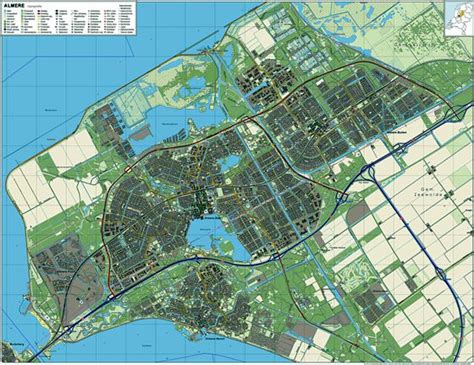 Stadtplan von Almere | Detaillierte gedruckte Karten von Almere ...