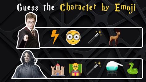 Guess them by the emoji | Harry Potter? Emoji Quiz ⚡ - YouTube