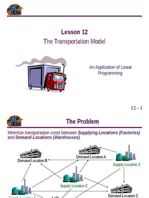 Transportation Model LP.ppt | Linear Programming | Mathematical ...