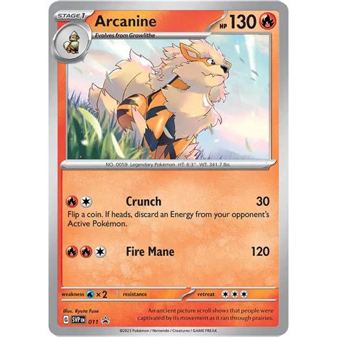 Arcanine Pokemon Card