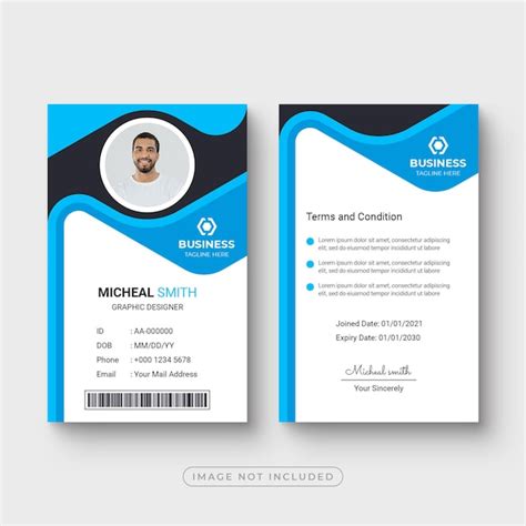 Employee Id Card Template Psd Free Download - Diver Download For ...