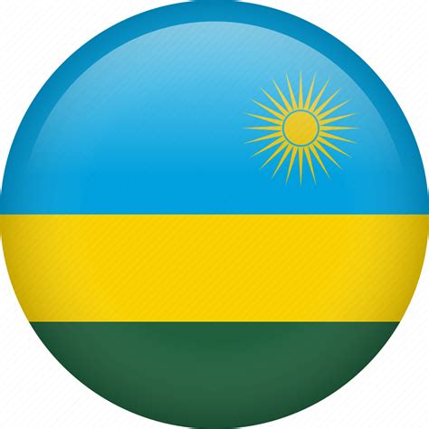 Rwanda, circle, country, flag, national, nation icon - Download on ...