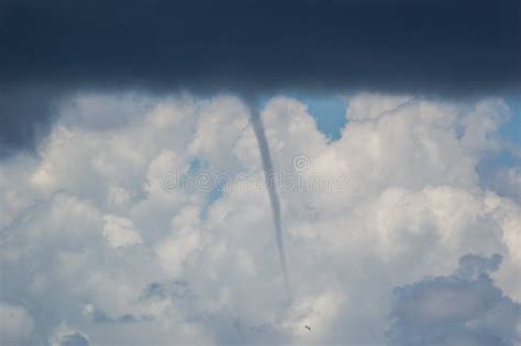 Waterspout forming stock image. Image of cloud, weather - 40141437