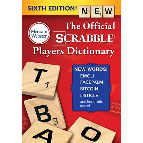 The Official SCRABBLE Players Dictionary, 6th Ed. Hardcover - MW-4226 ...