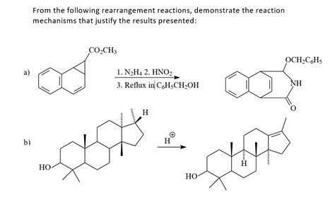 Solved From the following rearrangement reactions, | Chegg.com