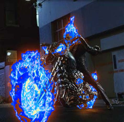 Blue flame ghost rider by bikerrider12 on DeviantArt