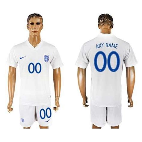 England Personalized Home Soccer Country Jersey