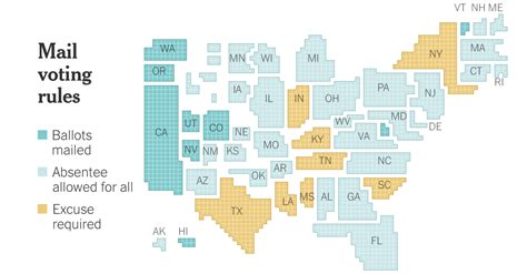 Where Americans Can Vote by Mail in the 2020 Elections - The New York Times