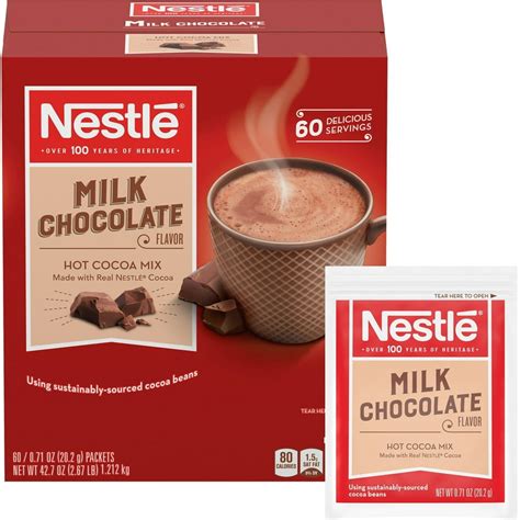 Nestle Hot Cocoa, NES26791, Milk Chocolate Single-Serve Hot Chocolate ...