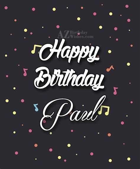 Happy Birthday Paul