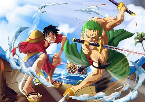 One Piece, Monkey D. Luffy, Roronoa Zoro, Thousand Sunny, HD wallpaper ...