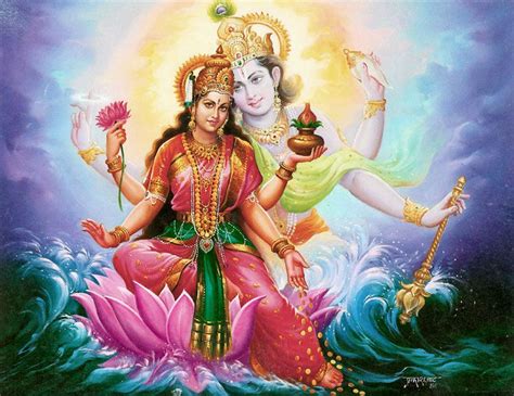 Vishnu and Lakshmi | Lord vishnu wallpapers, Vishnu, Lord vishnu